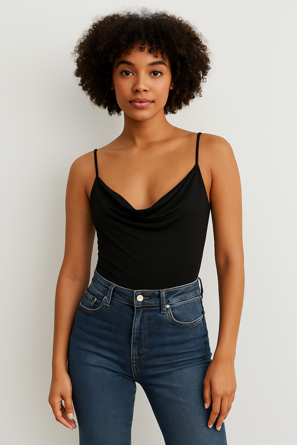 The Soft Drape-Front Bodysuit