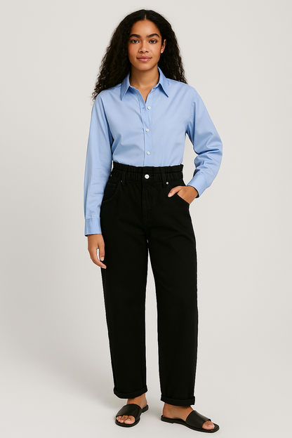 The Black Paperbag Denim Jeans